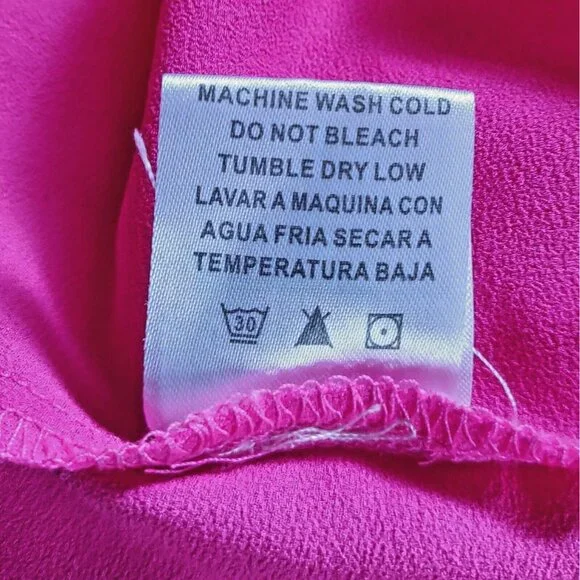 Paper Crane Women’s Cami Tank Top Medium Pink Racerback Keyhole Back - Picture 6 of 7